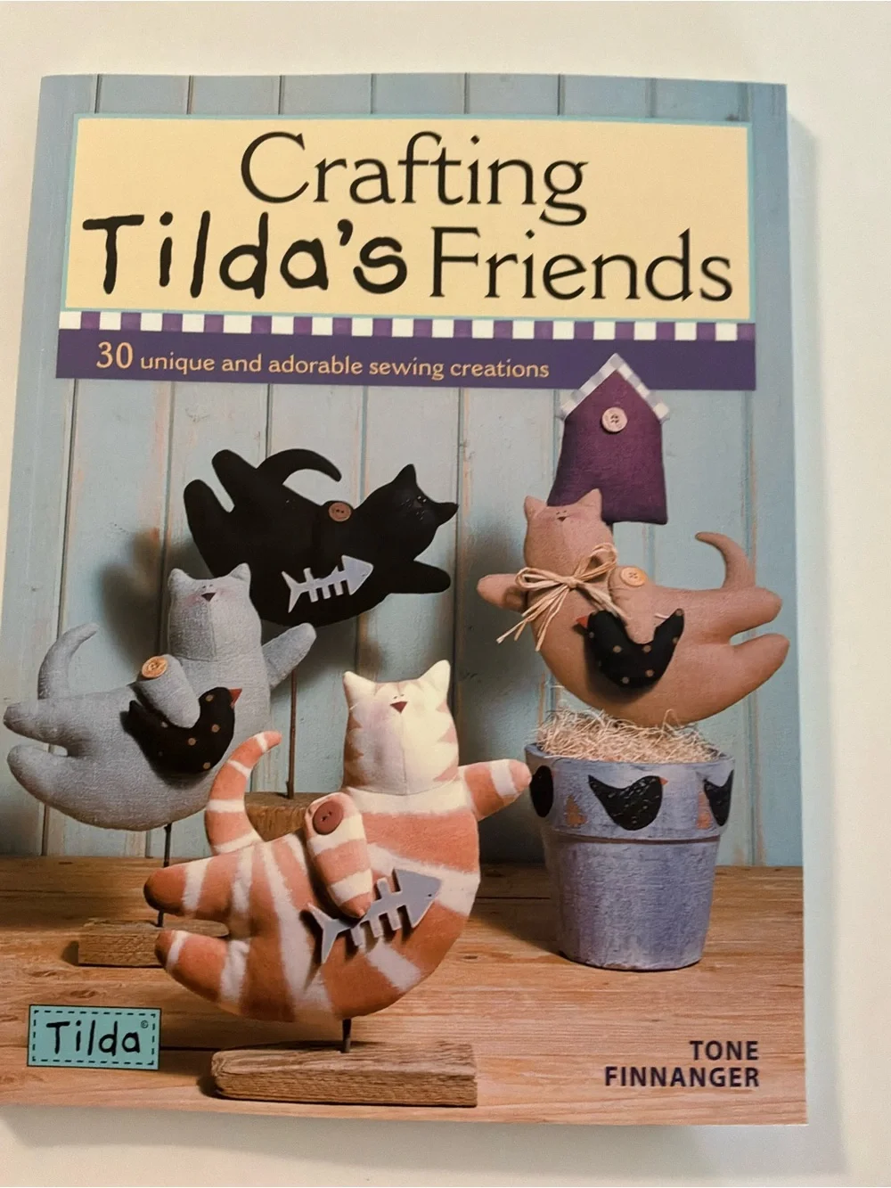 Home Accents Craft Books Collection - Blue, Cream, White. Part of the Tildas